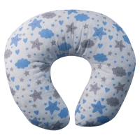 Βρεφικό μαξιλάρι θηλασμού για αγόρια γαλάζιο άσπρο βαμβακερό online  (6)