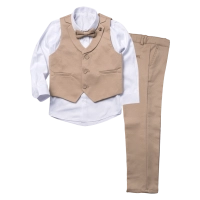 Παιδικό κοστούμι με γιλέκο για αγόρια Scissors circle της άμμου 6-9
