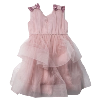 Παιδικό φόρεμα αμπιγέ για κορίτσια Pilar ροζ 