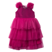 Παιδικό φόρεμα αμπιγέ για κορίτσια Dulce φούξια 