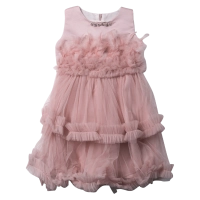 Παιδικό φόρεμα αμπιγέ για κορίτσια Miriam ροζ