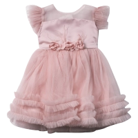 Βρεφικό φόρεμα αμπιγέ για κορίτσια Penelope ροζ 