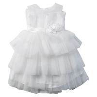 Βρεφικό φόρεμα αμπιγέ για κορίτσια Helene άσπρο 