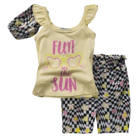 Παιδικό σετ Εβίτα για κορίτσια Fun in the sun κίτρινο 
