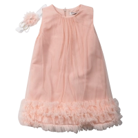 Βρεφικό φόρεμα Εβίτα για κορίτσια Emy σομόν 