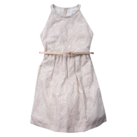 Παιδικό φόρεμα Mayoral για κορίτσια Adele μπεζ casual επώνυμο γενέθλια ετών (1)