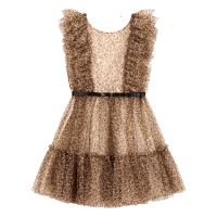 Παιδικό φόρεμα Guess για κορίτσια Tigre λεοπάρ μοντέρνο επώνυμο για καλό online ετών  (2)