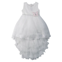 Παιδικό φόρεμα αμπιγέ για κορίτσια Rosario άσπρο 