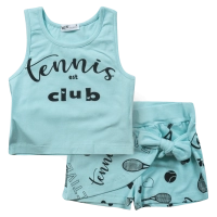 Παιδικό σετ ΝΕΚ για κορίτσια Tennis γαλάζιο καλοκαιρινά σετάκια αθλητικά μακό με σοσρτσάκι ετών online (1)