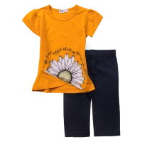 Παιδικό σετ ΝΕΚ για κορίτσια Daisy πορτοκαλί καλοκαιρινά σετάκια αθλητικά μακό με σοσρτσάκι ετών online (2)