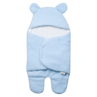 Βρεφικός υπνόσακος για αγόρια Bear γαλάζιο μοντέρνο νεογέννητο μαιευτήριο δώρο ζεστός online (6)