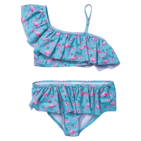 Παιδικό μαγιό Minoti για κορίτσια Flamingos γαλάζιο για θάλασσα προστασία UV ήλιο ρούχα για παραλία ετών online (1)