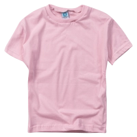 Παιδική μπλούζα μονόχρωμη κοντομάνικη Online Lord ροζ