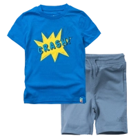 Παιδική μπλούζα AKO για αγόρια crash μπλε κοντομάνικες μπλούζες καλοκαιρινές μοντέρνες tshirt ελληνικά ετών | Παιδική βερμούδα AKO για αγόρια running fast ραφ βερμούδες μακό φούτερ αγορίστικες παιδικές ετών 