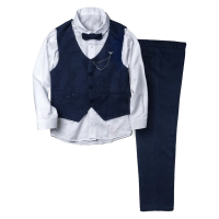 Παιδικό κοστούμι με γιλέκο για αγόρια Mayaguez μπλε navy 5-8
