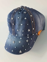 Καπέλο τζιν με στρας & αστεράκια 04-06-24