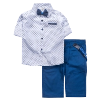 Παιδικό σετ με πουκάμισο για αγόρια Blessed summer μπλε
