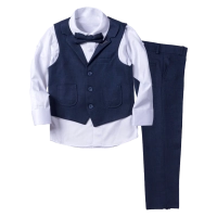 Παιδικό κοστούμι με γιλέκο για αγόρια Scissors μπλε 5-8