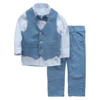 Παιδικό κοστούμι με γιλέκο για αγόρια Απόλλωνας γαλάζιο (2-6) 