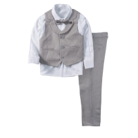 Παιδικό κοστούμι με γιλέκο για αγόρια Scissors cycle γκρι 6-9