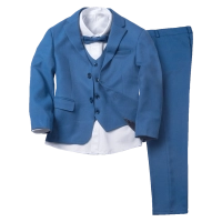 Παιδικό κουστούμι για αγόρια και παραγαμπράκια Πολύκαρπος μπλε (5 τεμ)