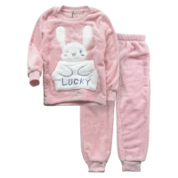 Παιδική πιτζάμα Εβίτα για κορίτσια Lucky Bunny ροζ 