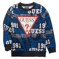 Παιδική μπλούζα GUESS για αγόρια Summoner μπλε επώνυμη βαμβακερή σχολείο βόλτα άνετη ανοιξιάτικη φθινοπωρινή online (1)