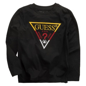 Παιδική μπλούζα GUESS για αγόρια Comp μαύρο καθημερινό ανοιξίατικο φθινοπωρινό σχολείο βόλτα επώνυμο ετών online (1)