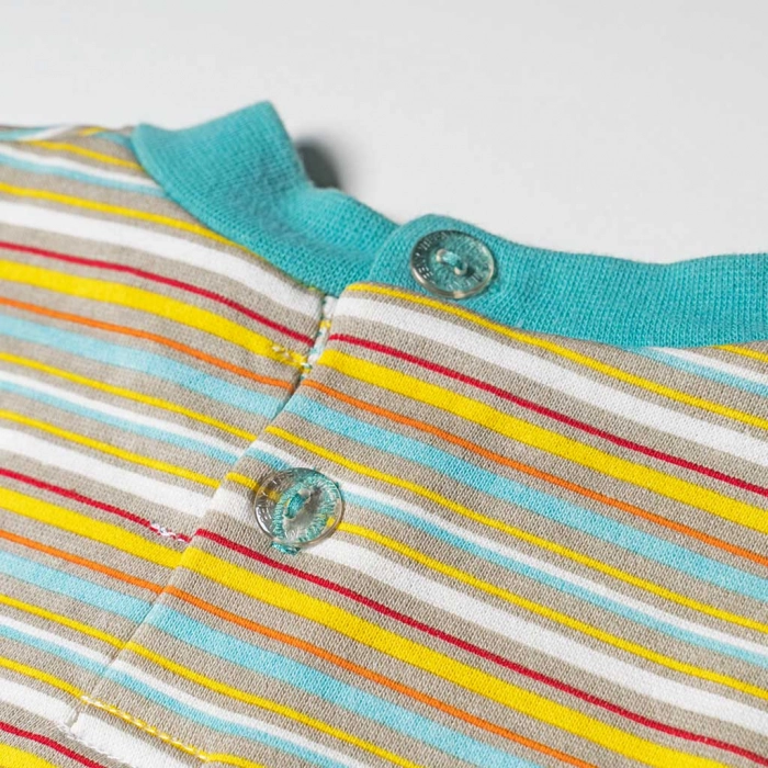 Βρεφική μπλούζα για αγόρια Club Κίτρινο Ριγέ αγορίστικες μοντέρνες καθημερινές 1