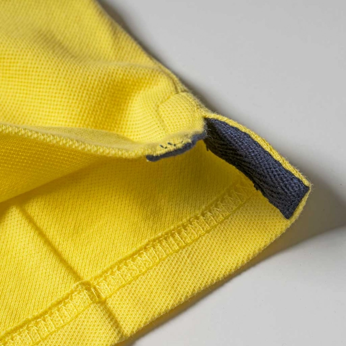 Παιδική μπλούζα New Collage για αγόρια NC Polo Κίτρινο αγορίστικες καλοκαιρινές ελληνικές μπλούζες κοντομάνικες 4