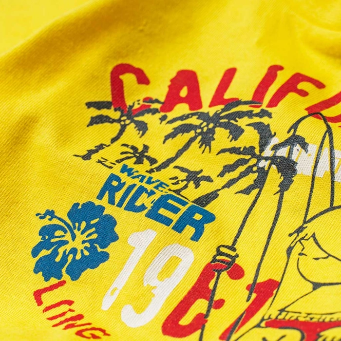 Bρεφικό σετ New Collage για αγόρια California Κίτρινο καθημερινά αγορίστικα ποιοτικά online προσφοράς 4
