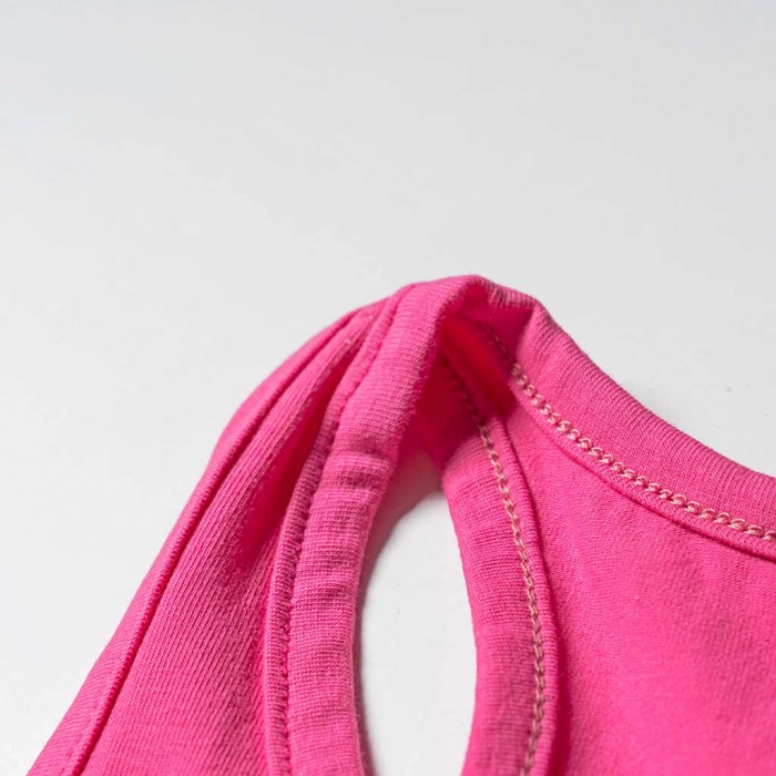 Παιδική μπλούζα Joyce για κορίτσια Simple Φούξια κοριτσίστικες αμάνικες μπλούζες ραντάκια καλοκαιρινά φθηνά οικονομικά 3