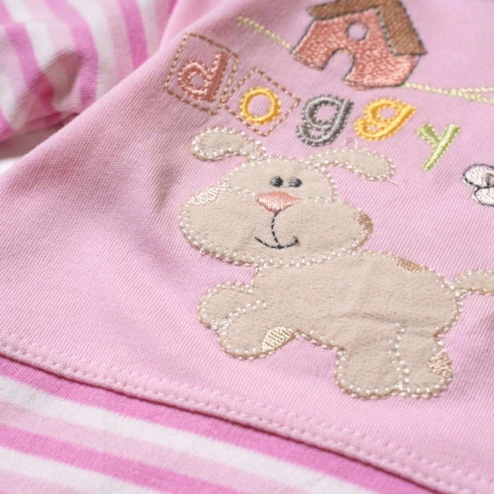 Παιδικό σετ για κορίτσια Doggy ροζ μοντέρνα οικονομικά σετάκια καλοκαιρινά για κορίτσια ετών online 3