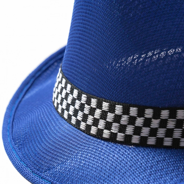 Παιδικό καπέλο για αγόρια Boss μπλε μοντέρνο αγορίστικα παιδικά καπέλα trendy μοδάτο πλεκτό
