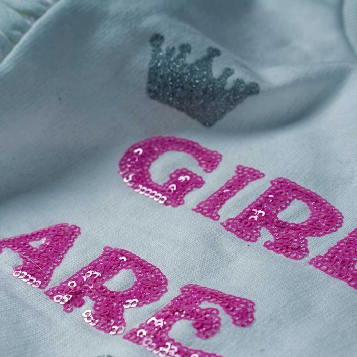 Βρεφικό σετ New College για κορίτσια What if ροζ κοριτσίστικα επώνυμα άνετα καθημερινά παιδικά 6