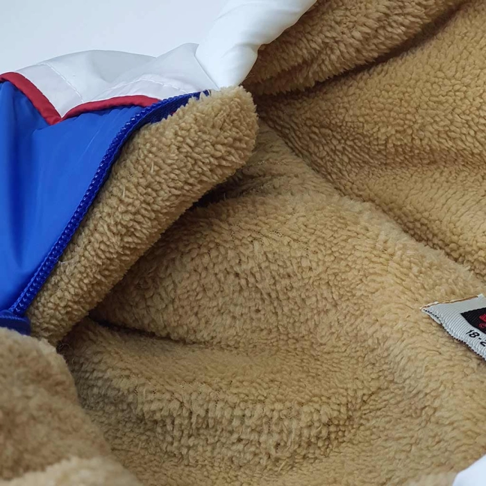 Βρεφικό φορμάκι εξόδου για αγόρια Tiger Μπλε 515 αγορίστικα ζεστά με γούνα ολόσωμα online 1