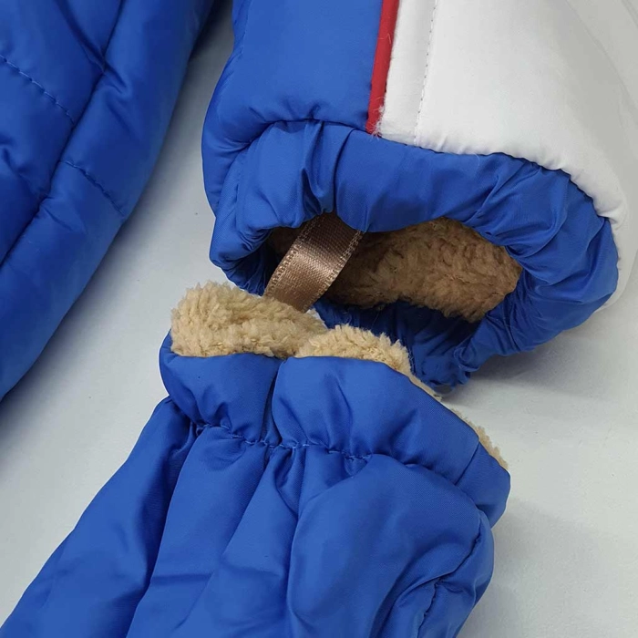 Βρεφικό φορμάκι εξόδου για αγόρια Tiger Μπλε 515 αγορίστικα ζεστά με γούνα ολόσωμα online 3