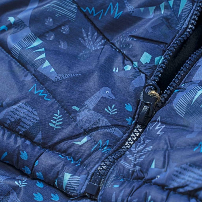 Παιδικό μπουφάν για αγόρια Dinosaur Μπλε αγορίστικα μοντέρνα ζεστά ποιοτικά μπουφάν 5