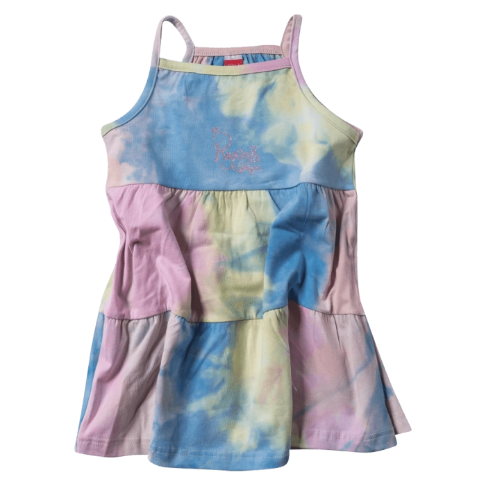 Παιδικό φόρεμα Joyce για κορίτσια Rainbow ροζ κοριτσίστικα ελληνικά καθημερινά φορέματα 1