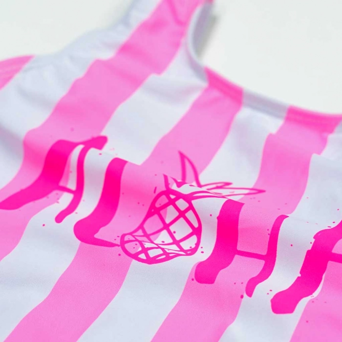 Παιδικό μαγιό Minoti για κορίτσια Aloha ροζ για θάλασσα προστασία UV ήλιο ρούχα για παραλία ετών2