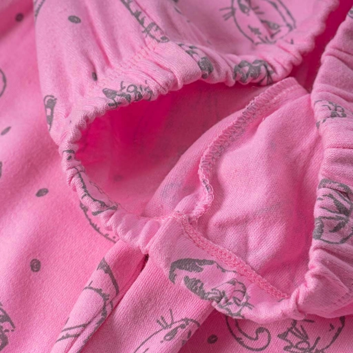Παιδική πιτζάμα ΕΒΙΤΑ για κορίτσια Sleepy Mew γκρι καθημερινή άνετη ζεστή ετών online (1)