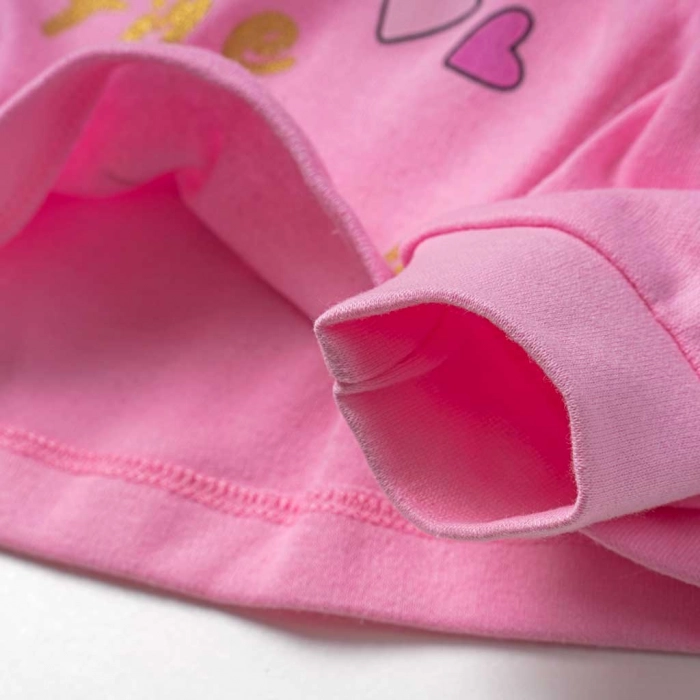 Παιδική πιτζάμα ΕΒΙΤΑ για κορίτσια Coala ροζ καθημερινή άνετη χειμερινή ζεστή ετών online  (5)