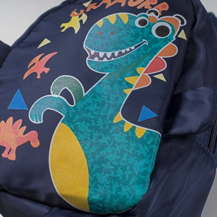 Παιδική τσάντα πλάτης για αγόρια Graurrr μπλε καθημερινό δεινόσαυρο  (2)