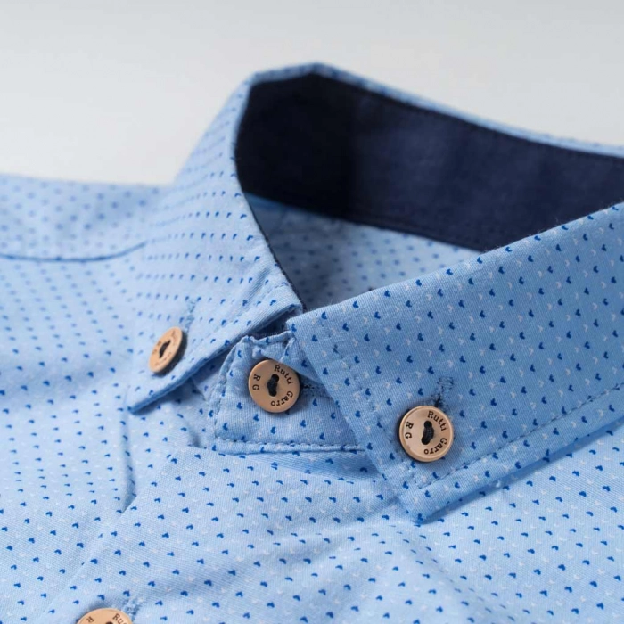 Παιδικό πουκάμισο για αγόρια RG Overnight γαλάζιο πουκάμισα με σχέδια αγορίστικα ετών online (2)