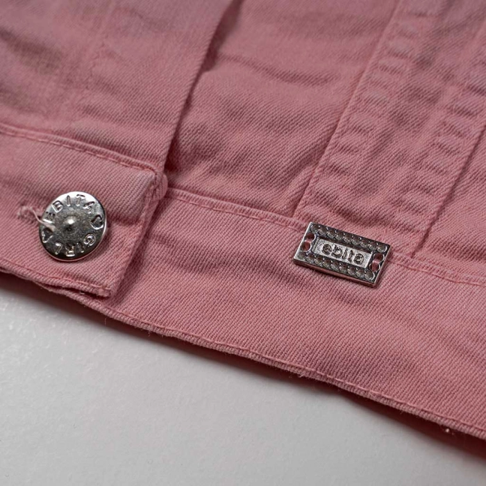 Παιδικό μπουφάν Εβίτα για κορίτσια Shine out ροζ ελληνικά εποχιακά λεπτά ανοιξιάτικα τζιν μπουφάν ετών online (4)