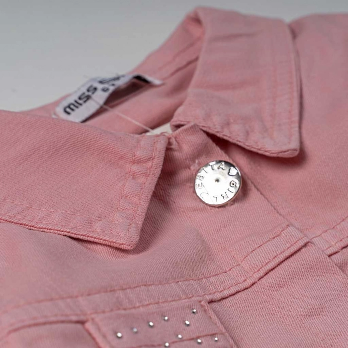 Παιδικό μπουφάν Εβίτα για κορίτσια Shine out ροζ ελληνικά εποχιακά λεπτά ανοιξιάτικα τζιν μπουφάν ετών online (2)