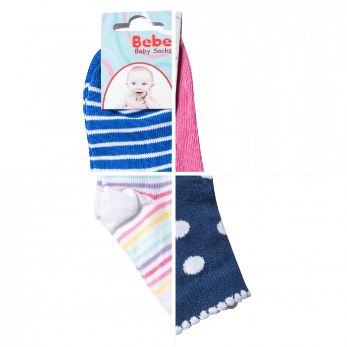 Παιδικές κάλτσες για αγόρια White Stripes Θαλασσί αγορίστικο καθημερινό online | Παιδικές κάλτσες για κορίτσια Dino Φούξια χαριτωμένη κοριτσίστικη με στάμπα και λαστιχάκι online 1 | Παιδικές κάλτσες για κορίτσια Rainbow Stripes Άσπρο καθημερινό με ρίγες Online | Παιδικές κάλτσες για κορίτσια Big Dots Μπλε κοριτσίστικο χαριτωμένο με βούλες online 