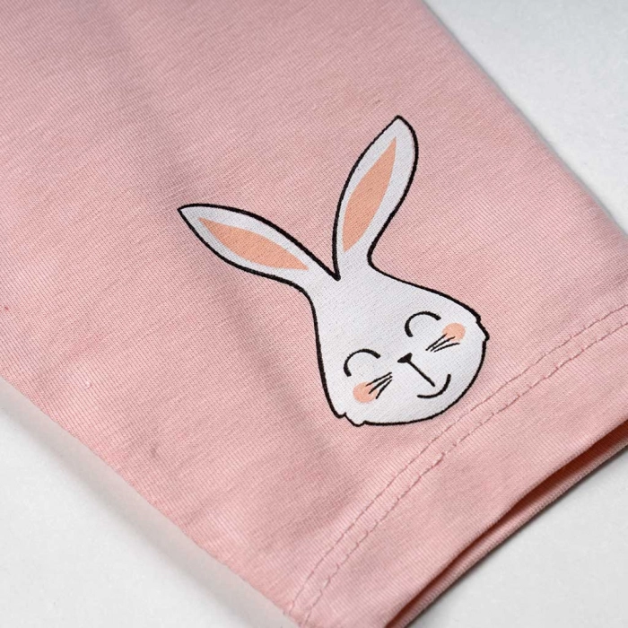 Βρεφικό σετ Εβίτα για κορίτσια Rabbits ροζ ελληνικό επώνυμο σετ με κολάν οικονομικό κοριτσίστικο ετών Online (8)
