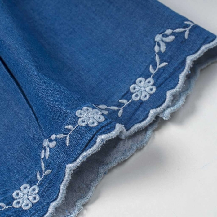 Βρεφικό φόρεμα Εβίτα για κορίτσια  jean collect μπλε κοριτσίστικο καλοακαιρινό μοντέρνο μηνών online (4)