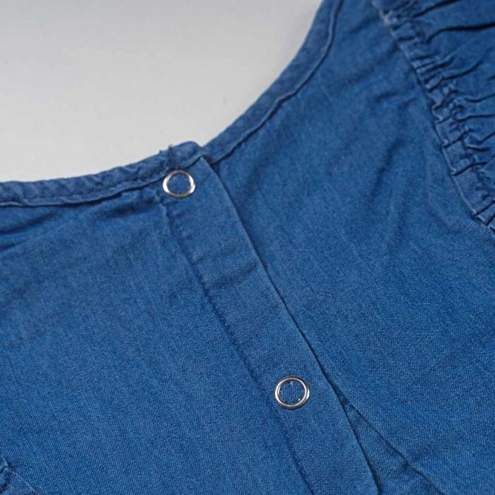 Βρεφικό φόρεμα Εβίτα για κορίτσια  jean collect μπλε κοριτσίστικο καλοακαιρινό μοντέρνο μηνών online (1)